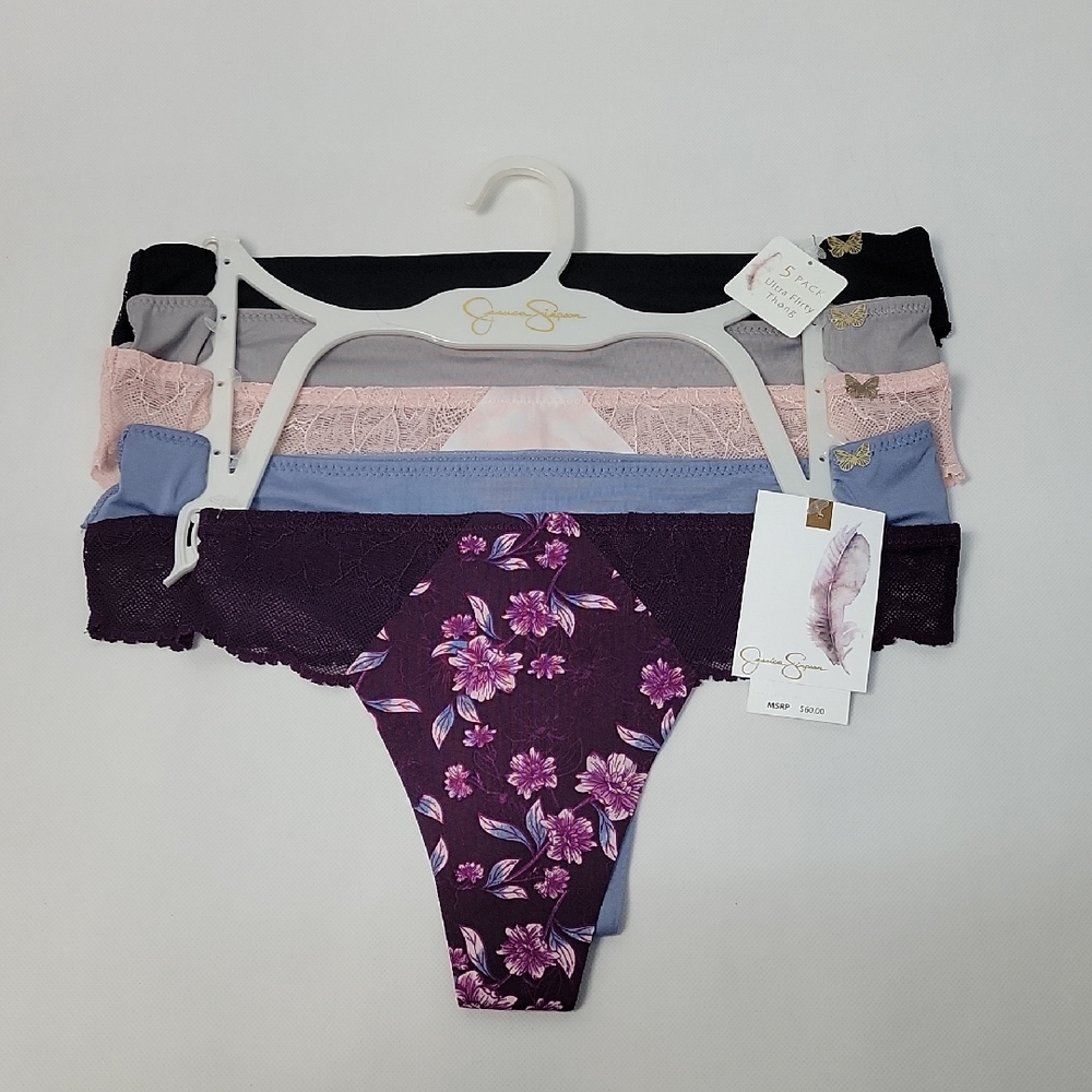 Jessica Simpson 5 Pack Ultra Flirty Thong.